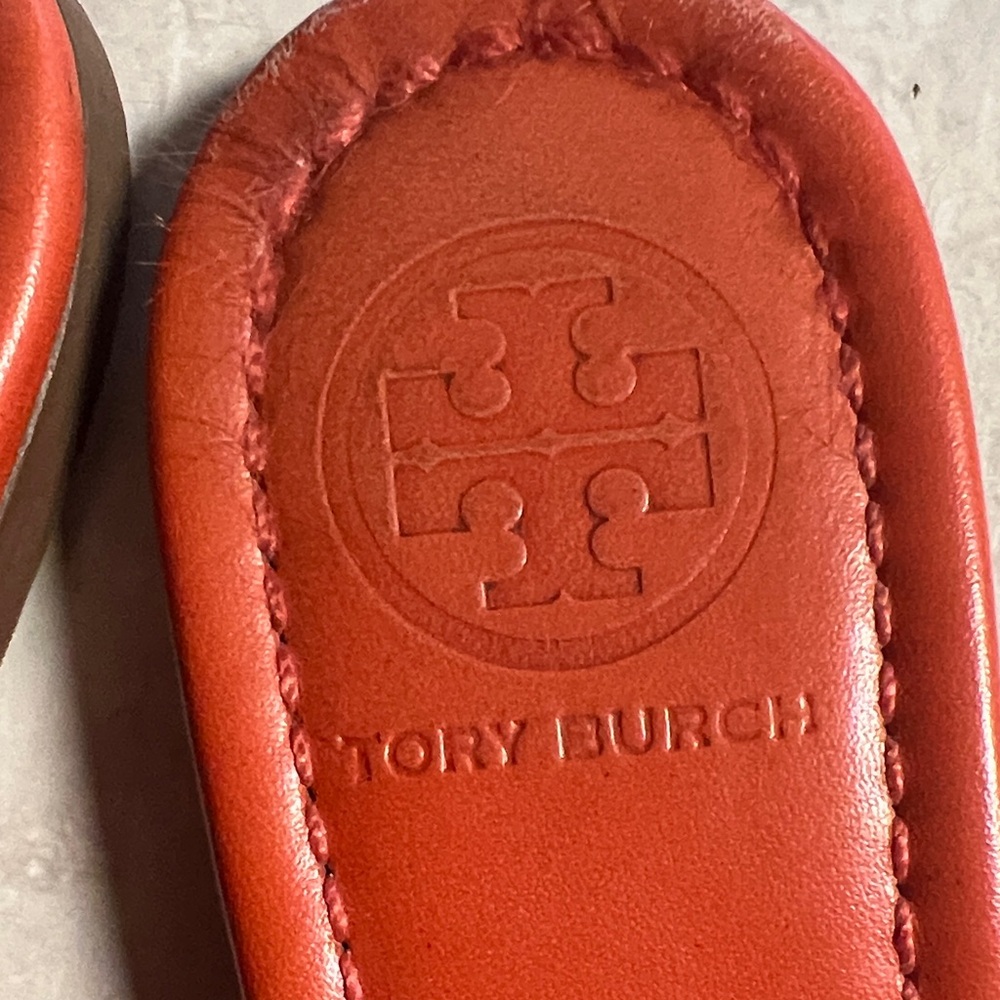 Tory Burch Vibrant Orange Thong Sandals - Picture 3 of 4